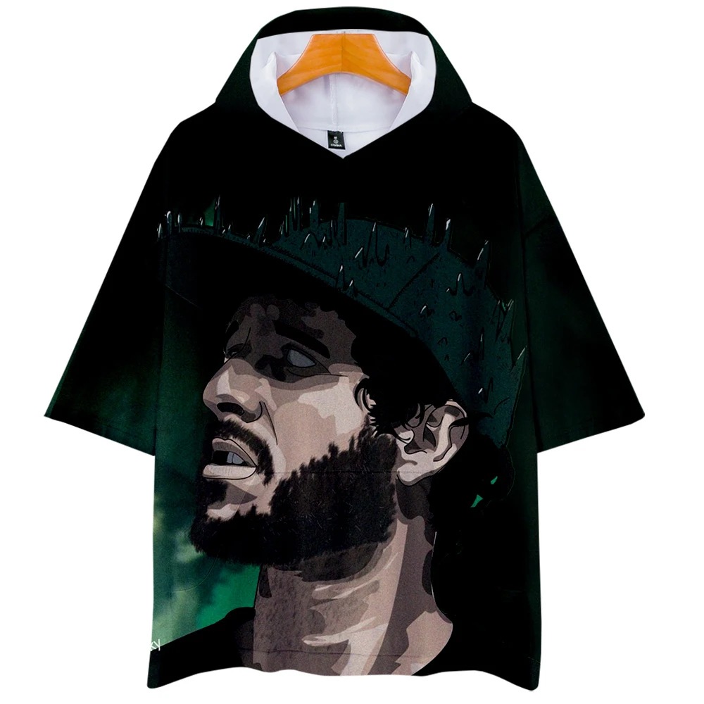 Lil Dicky/уличная толстовка с капюшоном и коротким рукавом в стиле кенгуру топы