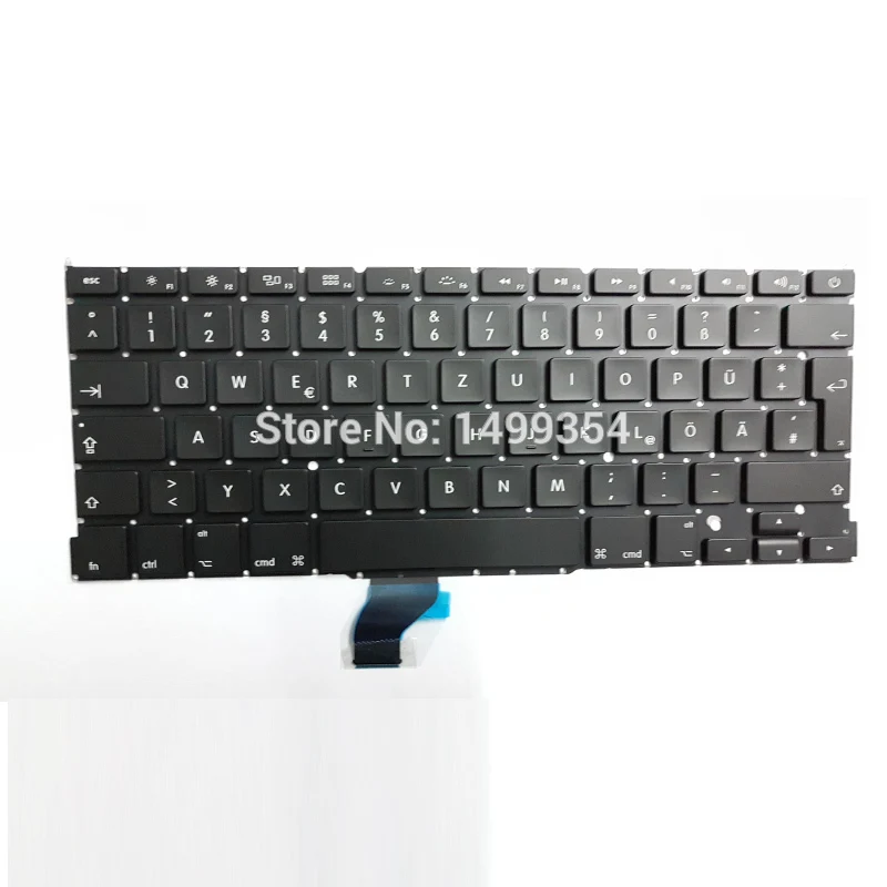 Новая немецкая клавиатура для Apple Macbook Pro Retina A1502 13 ''Замена немецкой