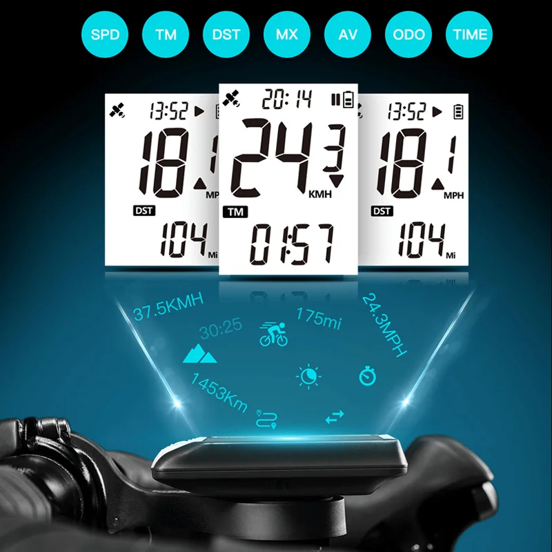 Спидометр iGPSPORT IGS130 беспроводной для велосипеда 2 дюйма IPX7 235 км/ч|Велокомпьютеры| |