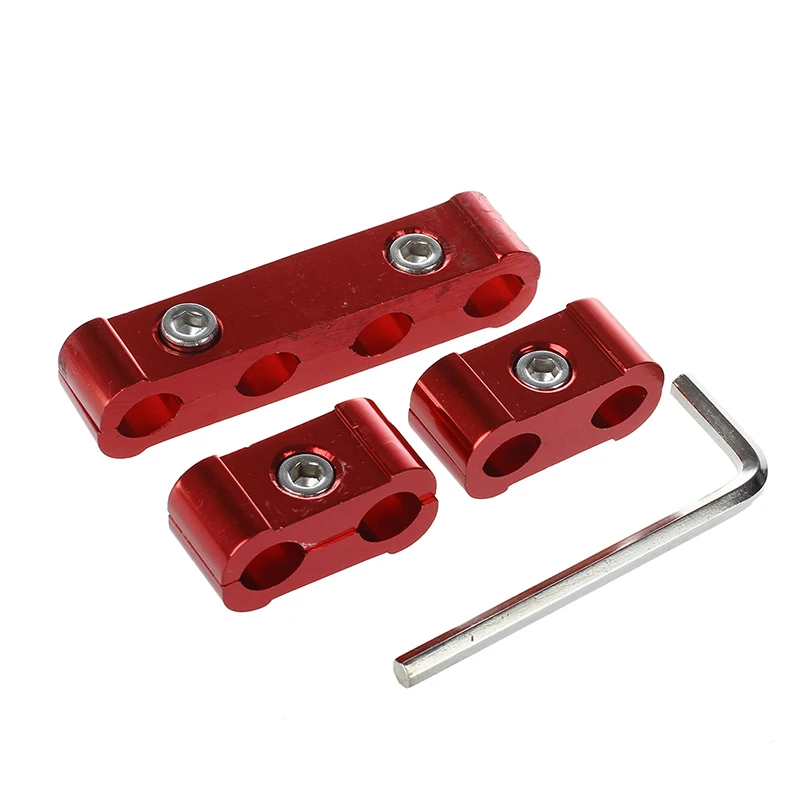 3pcs Engine Spark Plug Wires Separator Divider Clamp Kit for 8mm 9mm 10mm Red |