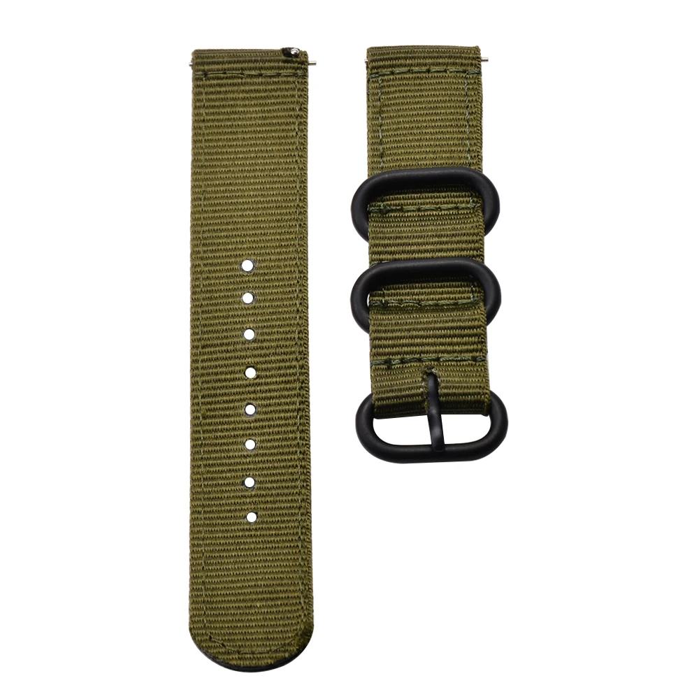 18 мм 20 мм 22 мм 24 мм нейлоновый ремешок для часов Amazfit Bip Amazfit Stratos Quick Release для Garmin Vivoactive3 Huawi Watch GT