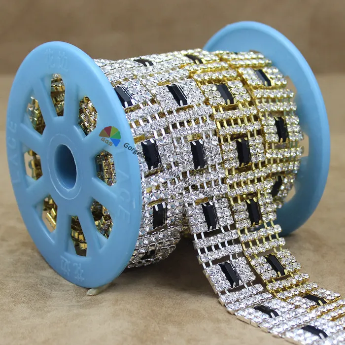 10 ярдов чешские хрустальные стразы чашка цепочка с фиолетовыми багетами