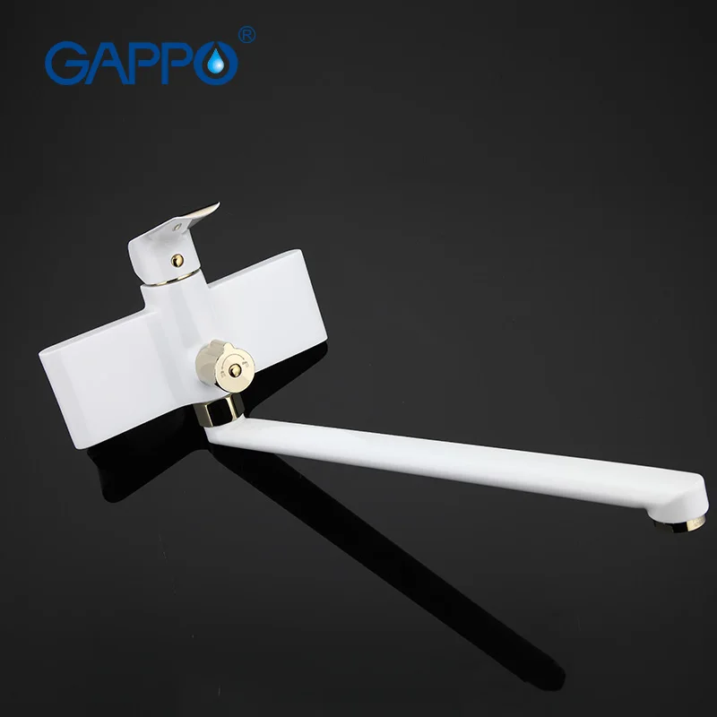 GAPPO Смесители для ванны белый и золотой набор ванной комнаты смеситель система