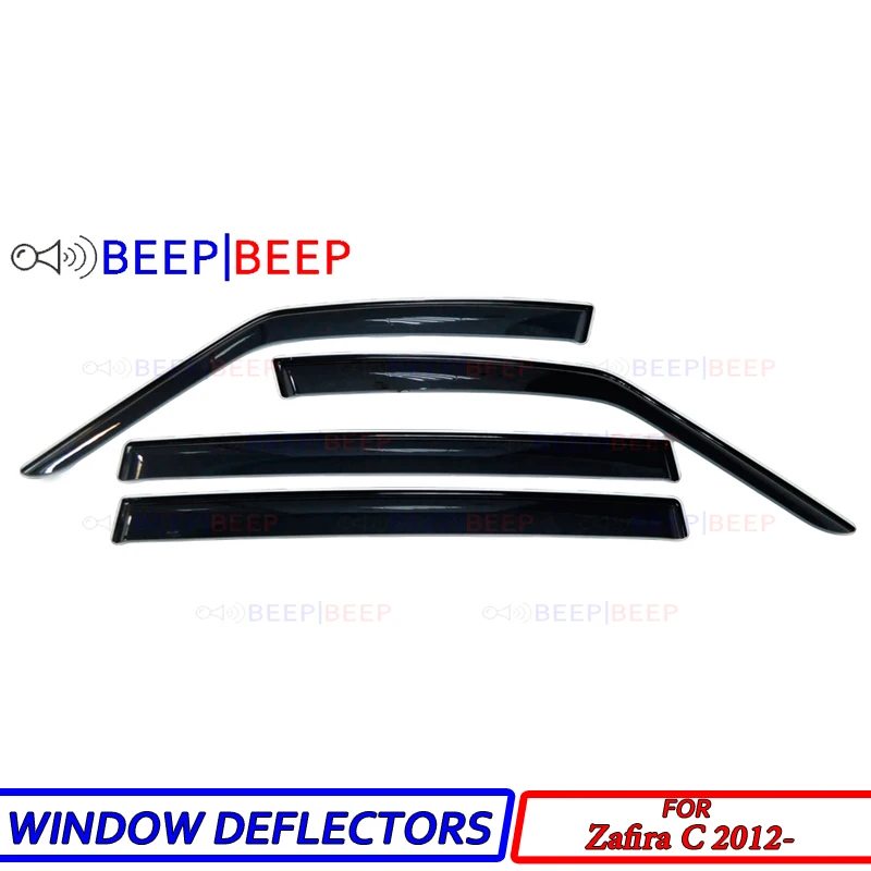 

For Opel Zafira C 2012- car window deflectors car wind deflector sun guard rain wind vent visor cover trim styling accessories