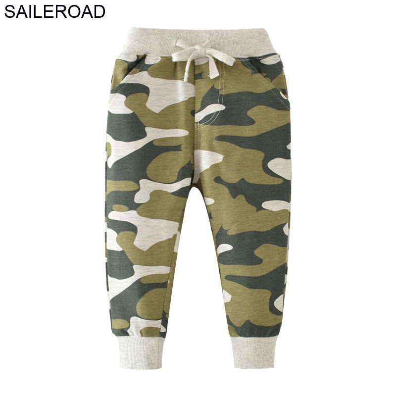 SAILEROAD 2-7Years Дети Повседневные спортивные штаны Хлопок Армейский зеленый Камуфляж