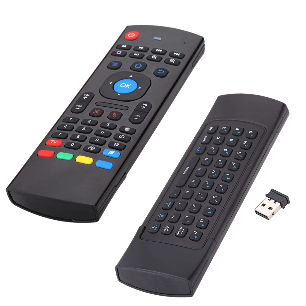 MX3 Air Mouse портативный 2 4G беспроводной пульт дистанционного управления клавиатура