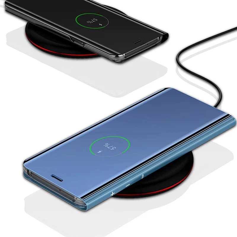 Зеркальный чехол для смартфона samsung S10 E S9 S8 S7 S6 Edge Plus Note 10 Pro 8 9 5 4 A9 star lite C8 J2 Prime
