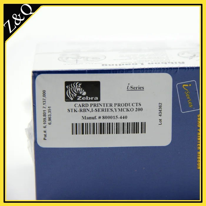 Лента для цветного принтера Zebra 800015 440 YMCKO zebra P330i|printer ribbon|ribbon p330icard printer ribbon |