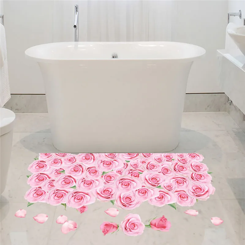 3D Океан Цветок бассейн наклейка аквариум ванная комната декоративные настенные