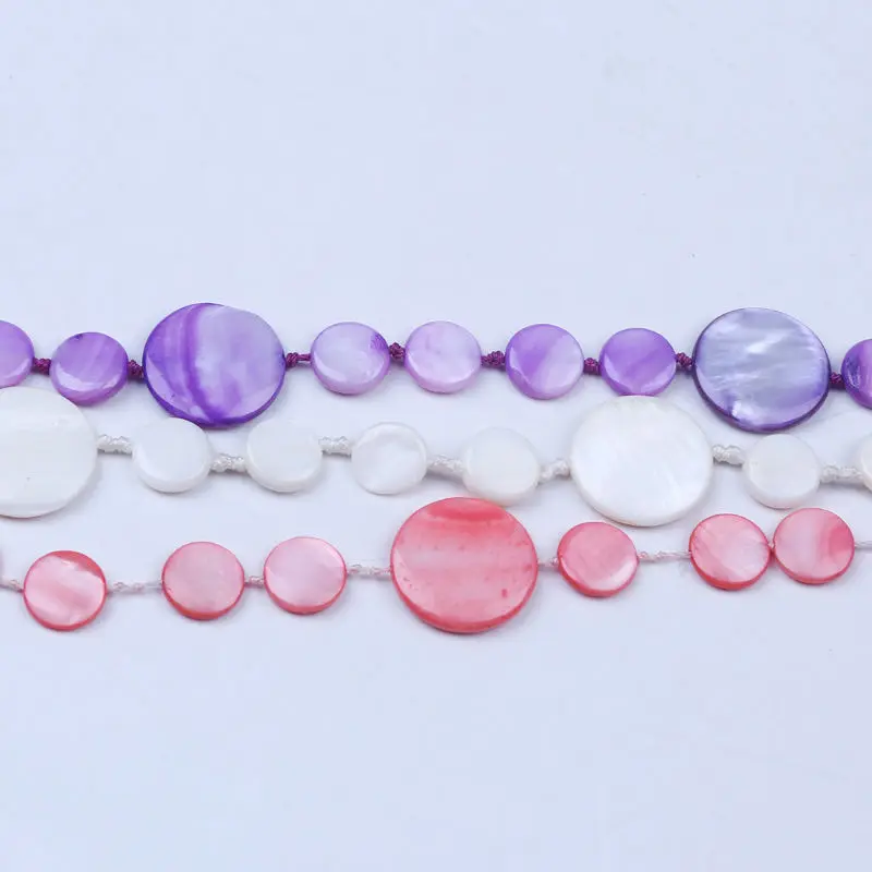 Бесплатная доставка ожерелье в форме ракушки монеты 11 и 20 мм многослойное из