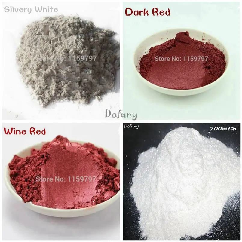 (Смешанные 5 цветов = 50 г) перламутровая пудра пигмент с эффектом слюды для