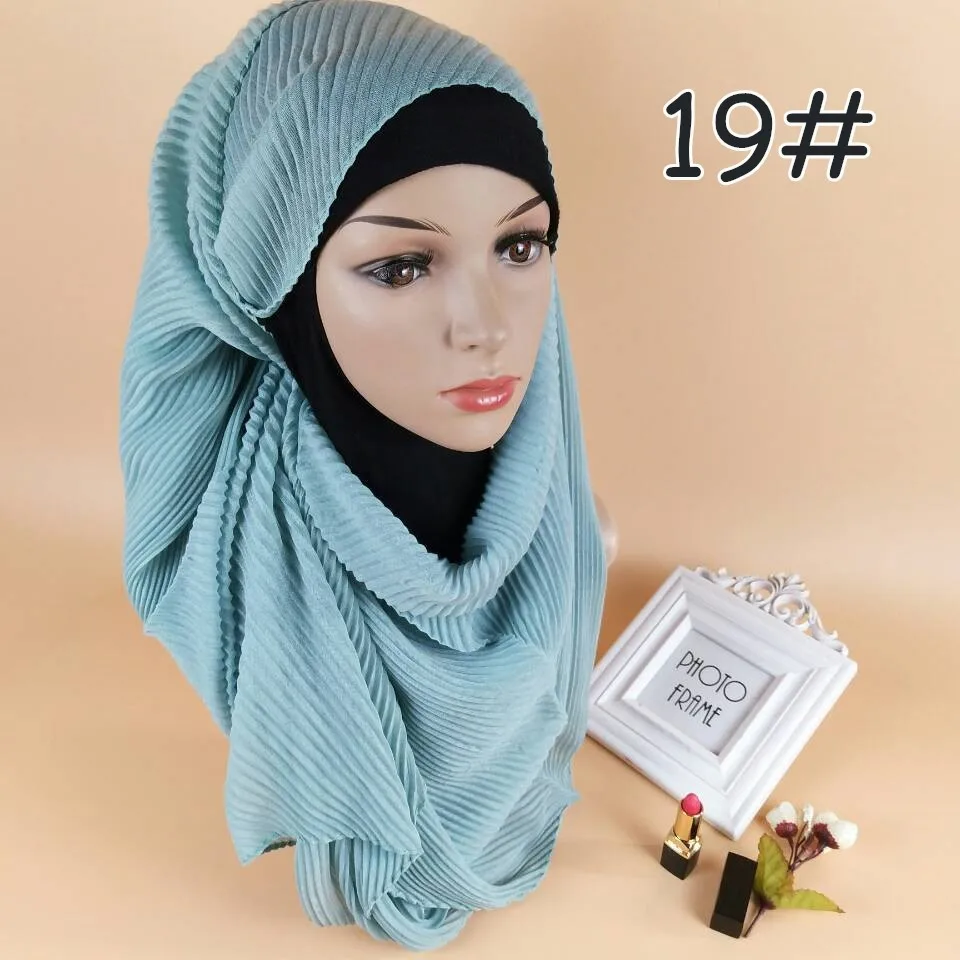 180*70 см мягкие носки из тонкого хлопка Hijab шарф Мусульманский платок исламский аксессуары Платки femme