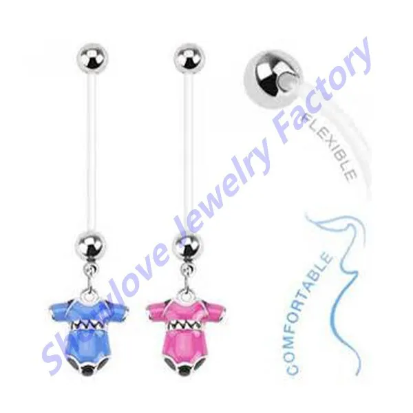 Регулируемое кольцо из фторопласта для беременных 14 г 1 6 мм|belly rings|ring piercingbelly ring