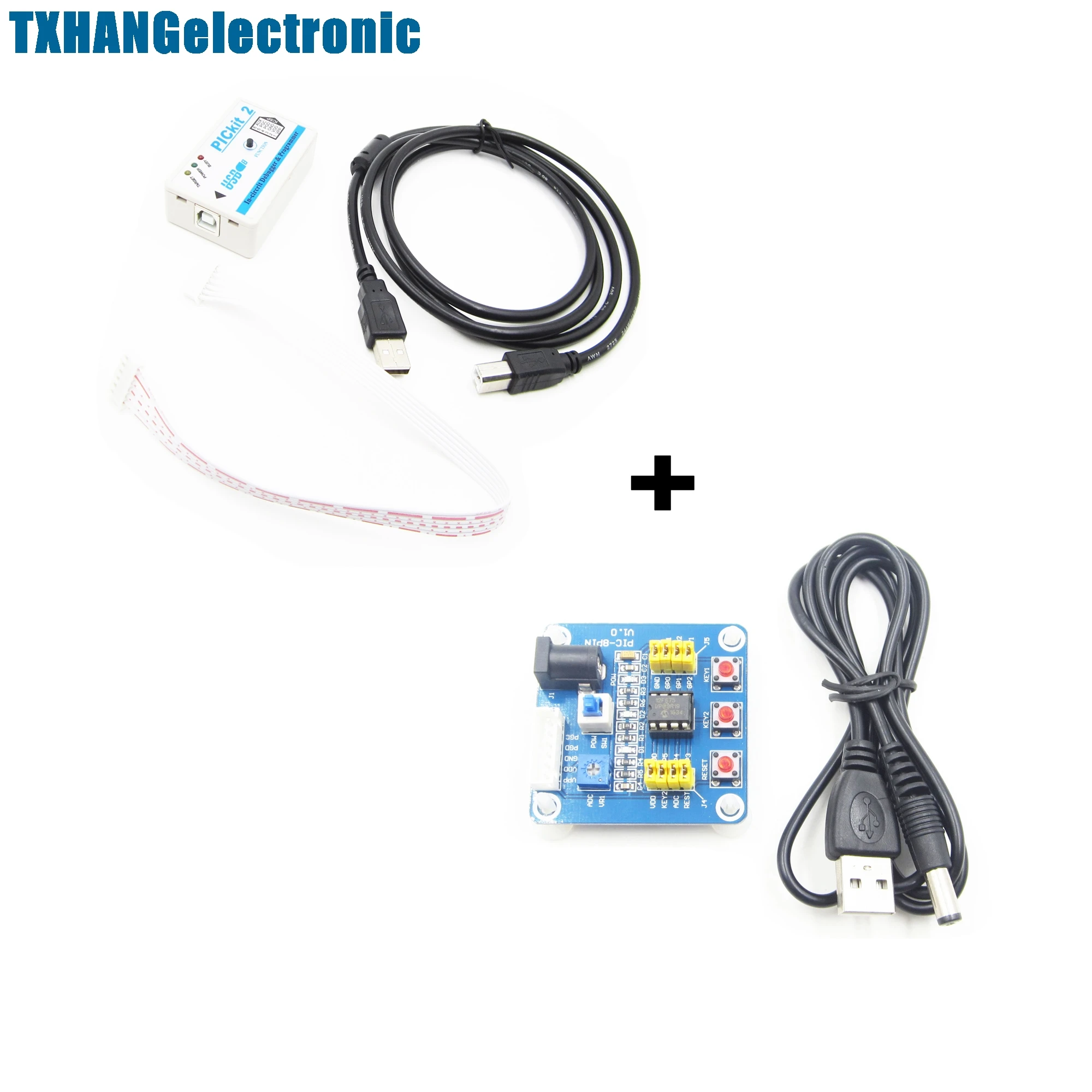 5 В PIC12F675 развитию + Microchip PIC Эмулятор PICKit2 программист кабель | Электронные
