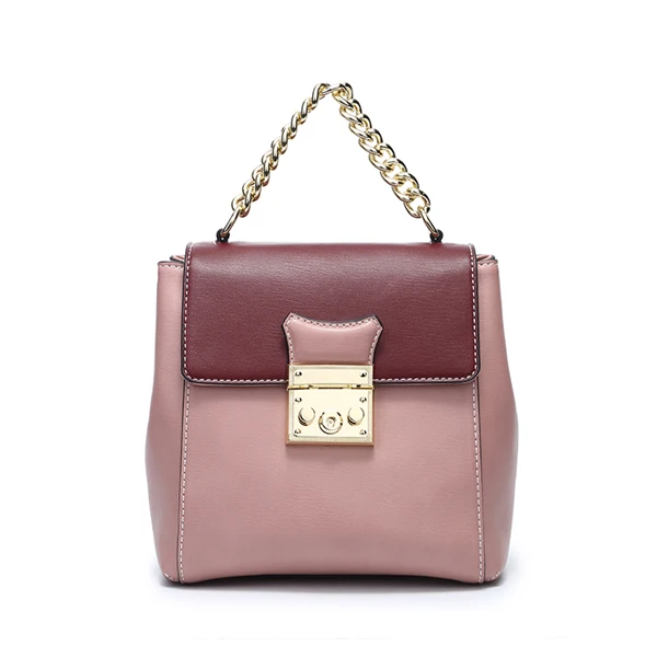 Бренд Doodoo модный рюкзак Mochila Feminina женская сумка из искусственной кожи набор рюкзаков с замком дизайн сумки новейшая задняя упаковка - Цвет: Pink
