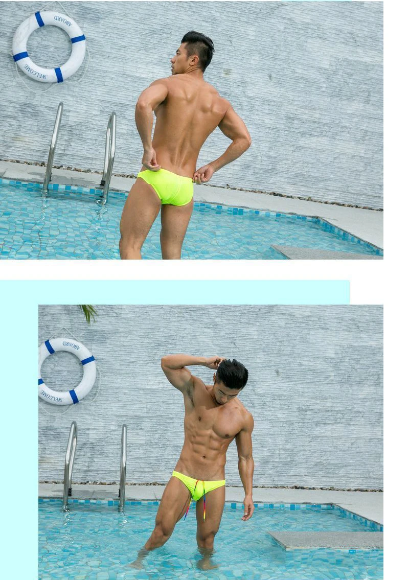 New Sexy Briefs Men Swimwear Swimsuit men Swimming Trunks Mens low waist bikinis Beachwear High Quality Shorts bathing suit