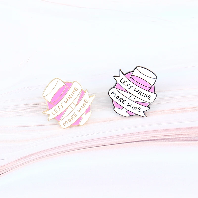2 шт./компл. винные булавки розовый баннер броши бокал вина отворот для женщин