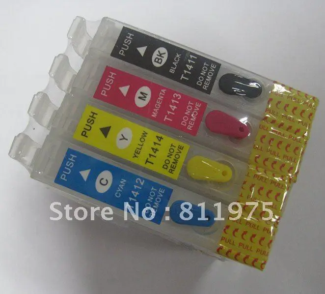 Картридж для принтера epson T1431 T1412 T1413 T1414|ink cartridge machine|ink cartridges hp c5180ink wholesaler |