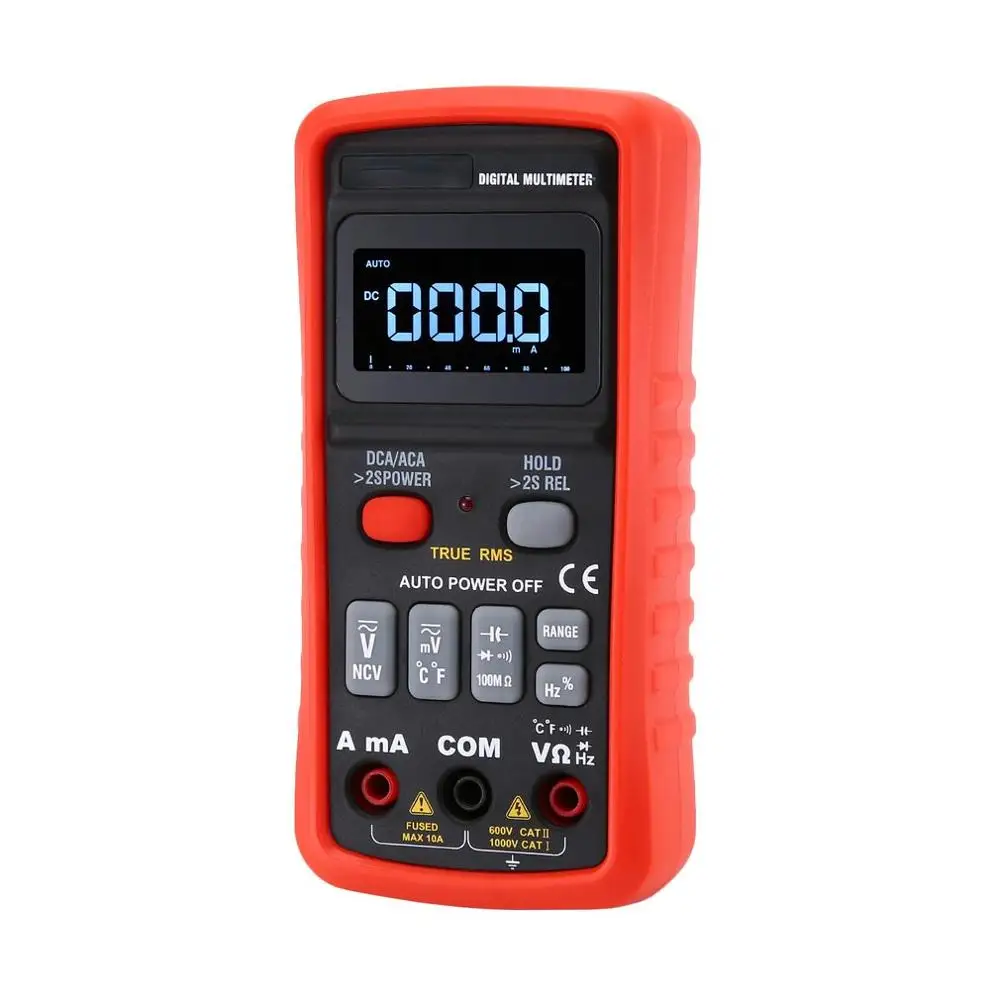 HC-X Цифровой мультиметр автоматический диапазон True RMS AC/DC Вольт Ампер Ом Емкость