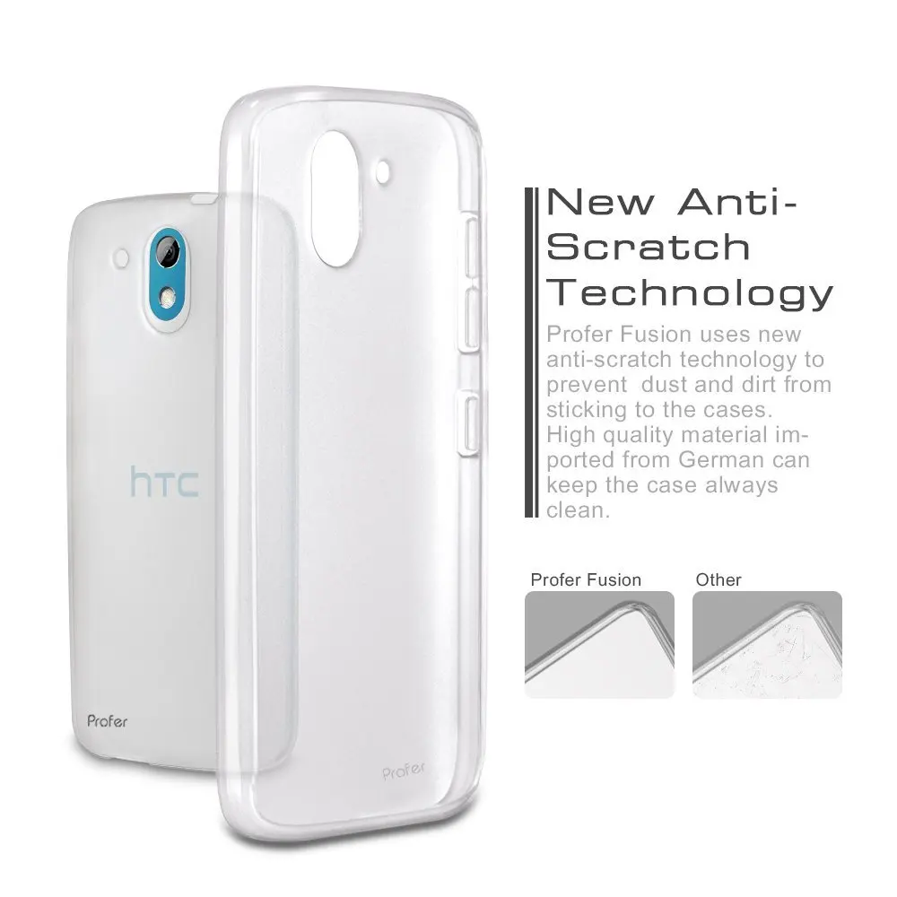 Для HTC Desire 526 г 326 ультра тонкий tomoral Прозрачная крышка Slim Fit точный задняя В виде