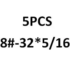 5PCS-8#-32*1/4,5/16-1-1/2 ISO7380 10,9 US-Сделано с круглой головкой Кепки Винты/UNC полукруглой потайной головкой и болты - Цвет: Коричневый