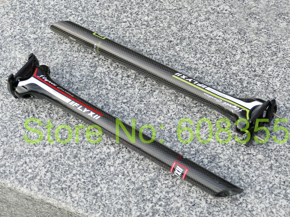 Red Green 190g - Full Carbon MTB Road Bike Seat post Seatpost 27.2mm 31.6mm 350mm | Спорт и развлечения