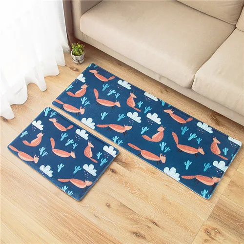 animail carpet 2 Коврик с совами 45*120 см кухонный коврик мультфильм для чистки ковров, для дома двери Нескользящие коврики Рождественский Декор коврики для пола Современные рыбьи животные дверной коврик - Цвет: animail carpet 2