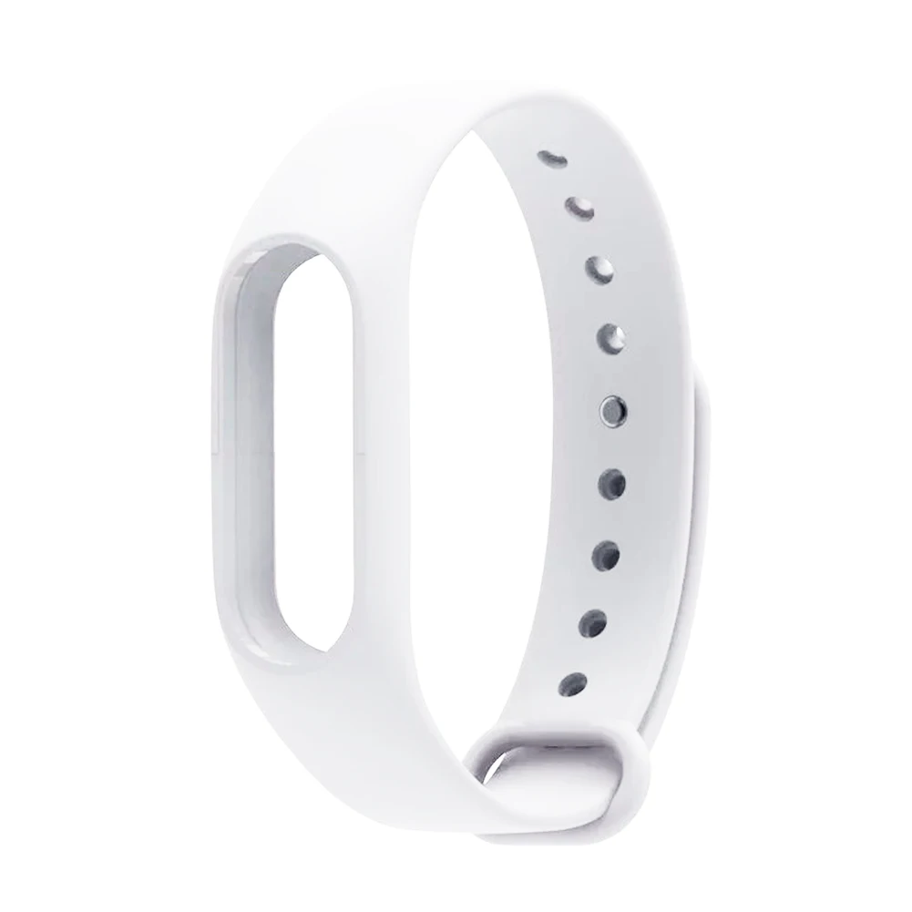 white New Hot Selling Silicone For Xiaomi Mi Band 2 Miband Band2 Wristband Bracelet Strap - Цвет: white