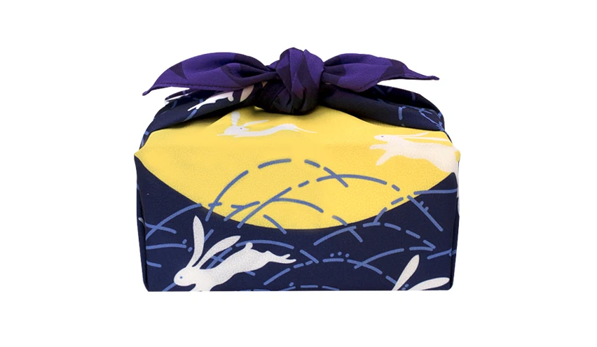 Японский фурошики полиэстер 100%/японский классический кролик с принтом 70 см/много