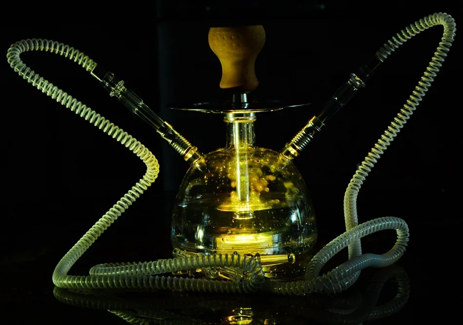 Акриловый кальян набор светодиодный свет кальян с Shesha керамическая чаша пластиковый шланг металлические щипцы для углей вода трубка Кальян Аксессуары