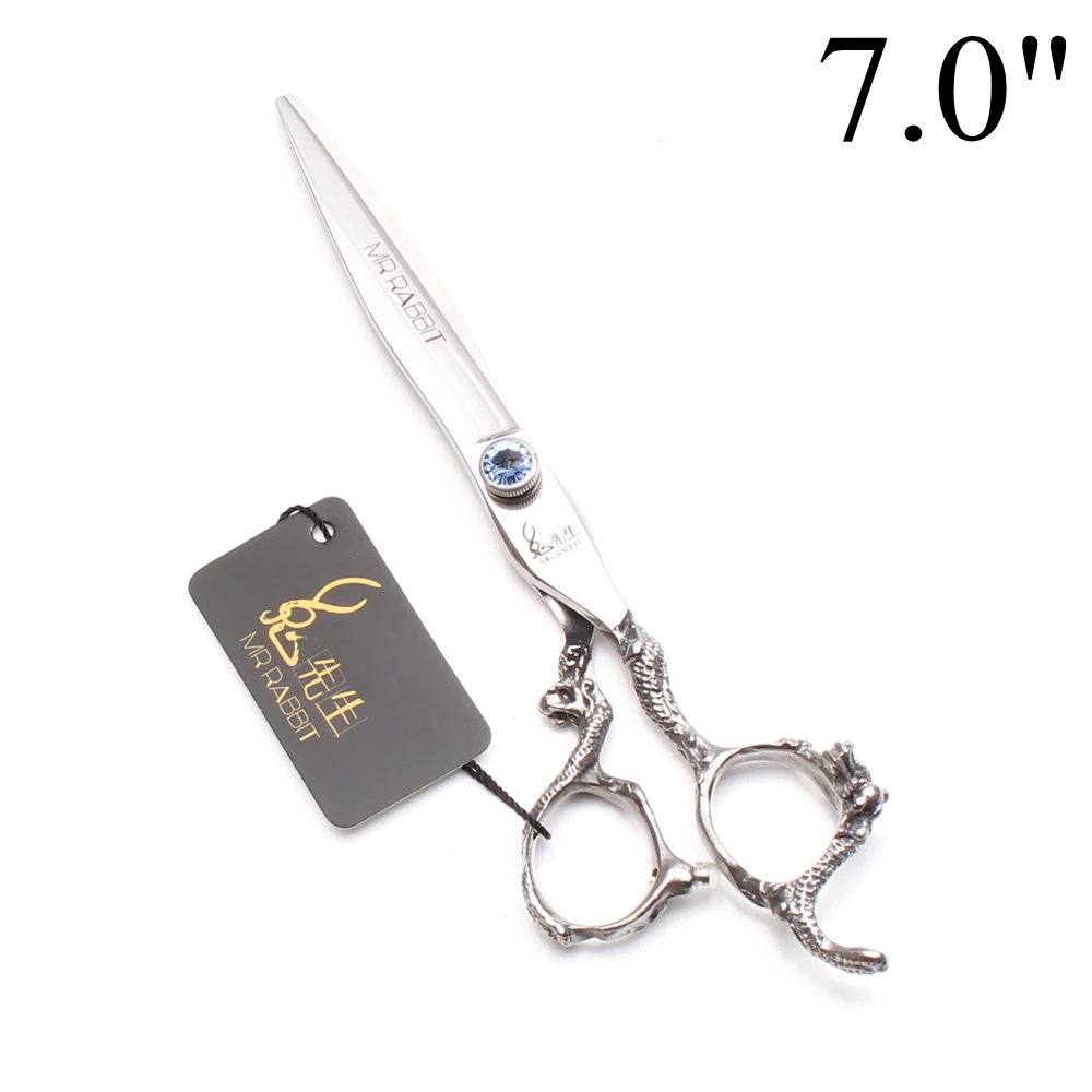 7&quot 19.5cm 440C Mr Rabbit Hairdresser For Dog Haircuts Cutting Scissors Thinning Shears Human Hair Barber T9100 | Красота и