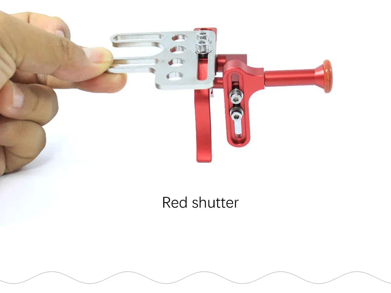red shutter NiteScuba Дайвинг камера держатель ручка лоток ручка кронштейн спуска затвора для Go Pro TG5 RX100 Nauticam подводная фотография - Цвет: red shutter