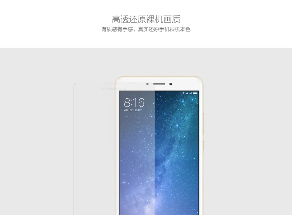 Xiaomi MAX 2 оригинальная ПЭТ пленка высокая проницаемость пленка протектор экрана полная изогнутая пленка MAX2(не закаленное стекло) для Xiaomi MAX
