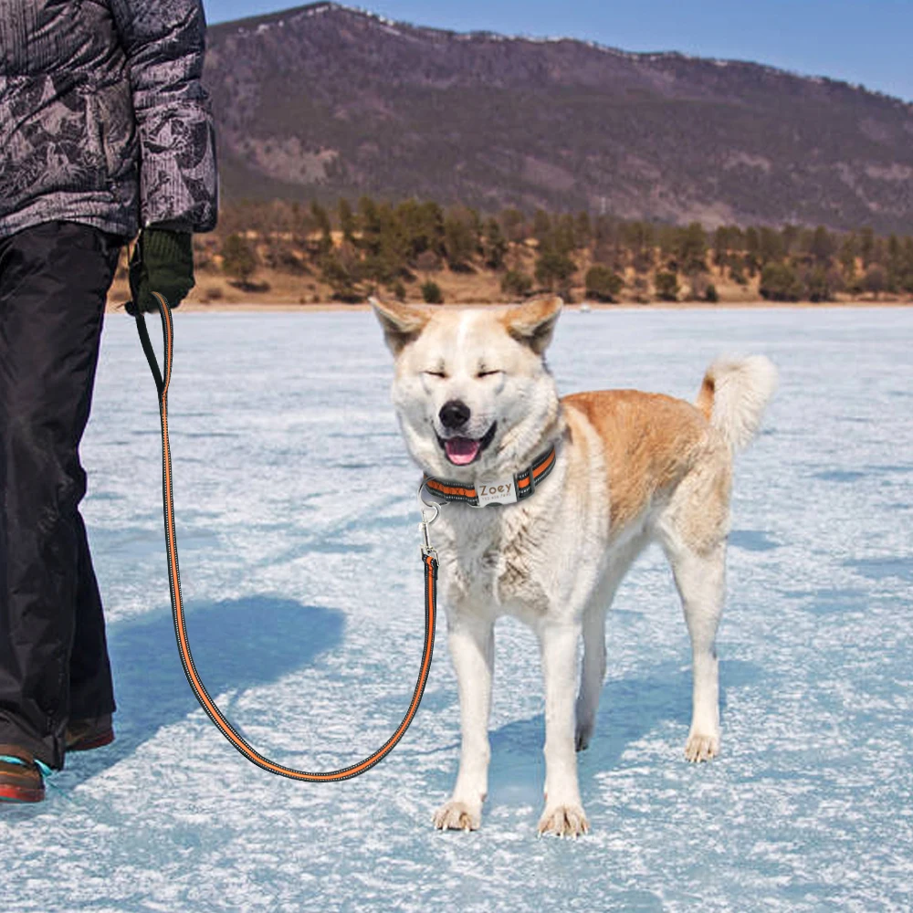 Светоотражающий Поводок для собак веревка 120 см нейлоновый безопасный поводок