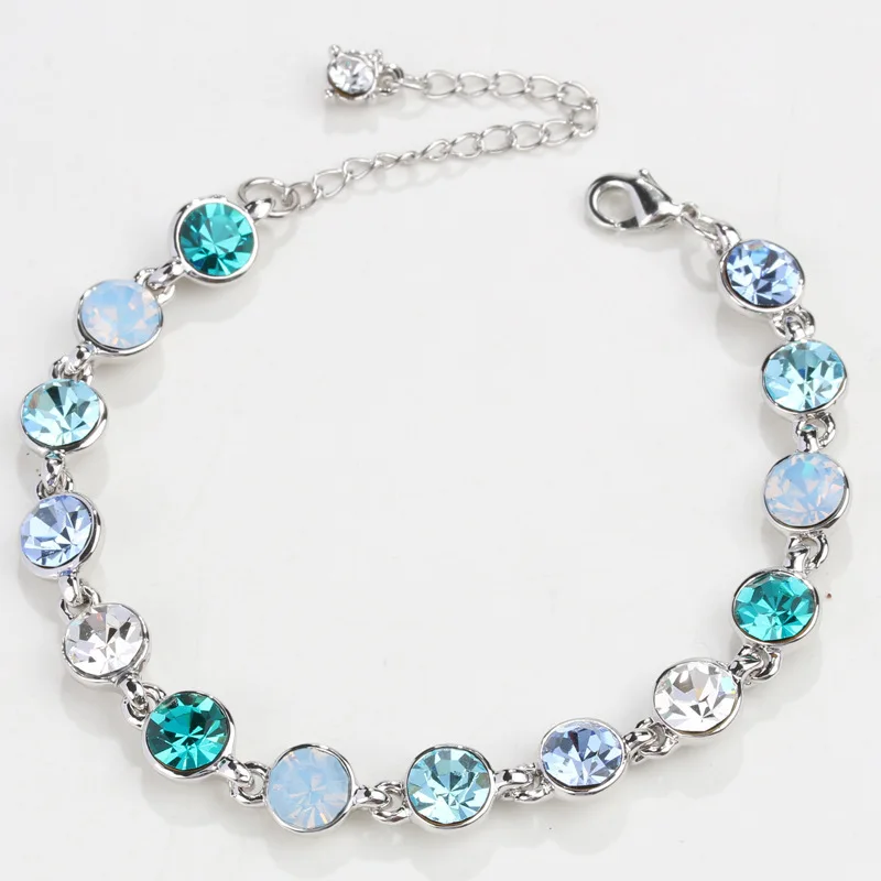 Hot Selling rounded Shaped Bracelets 18K Gold Plated Austrian Crystal Bracelet &amp Bangle For Women Wholesale | Украшения и