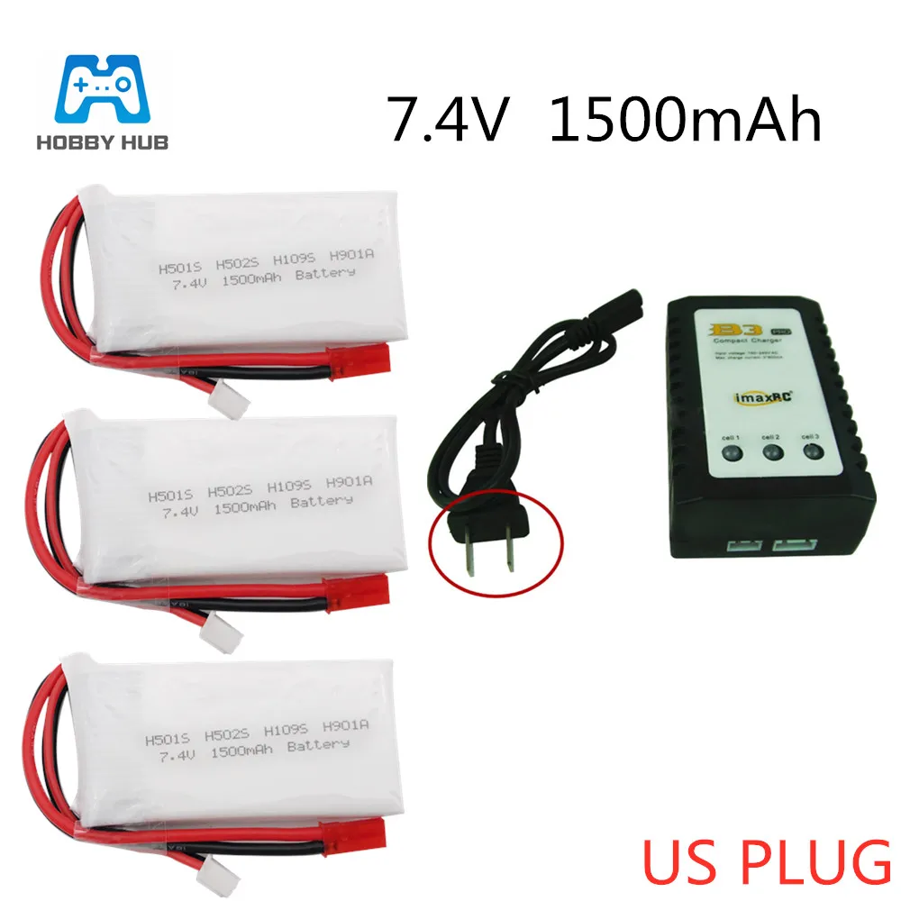 

For H501 7.4v 1500 mAh 2S Lipo BettaryS H502S H109S H901A Transmitter RC Battery Li-ion Battery remote controller Battery