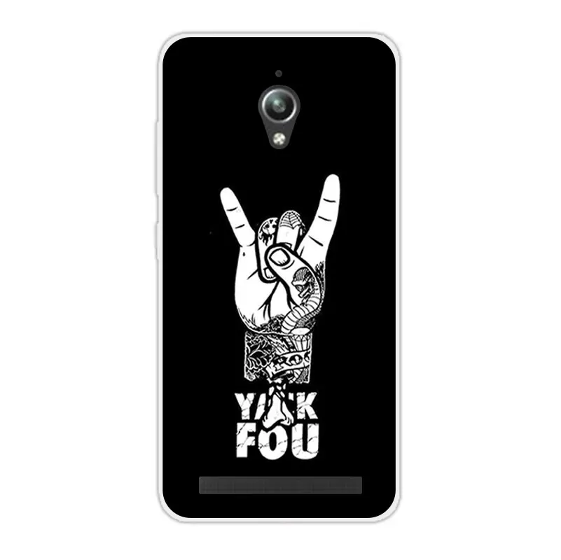 Силиконовые чехлы для Asus Zenfone Go ZC500TG телефонов ZC ZC500 500 500TG TG END WOLF прозрачная задняя