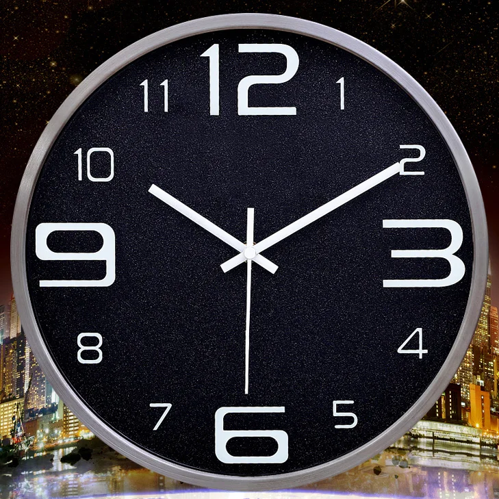 12 дюймовые современные круглые кварцевые часы простые настенные для гостиной с