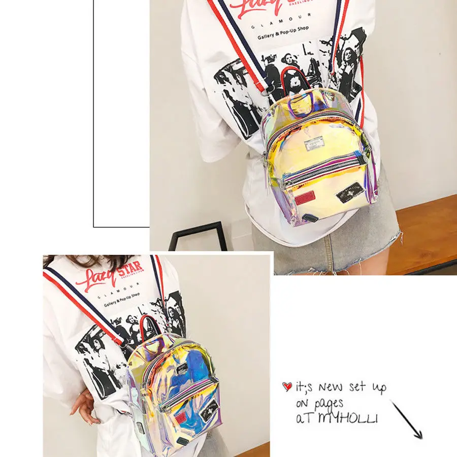 2018 новый стиль модный летний прозрачный рюкзак для девочек индивидуальный милый