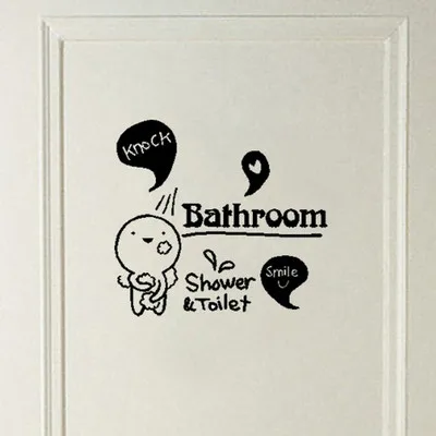 Настенные наклейки для дома красивый дизайн забавная наклейка унитаза Ванная