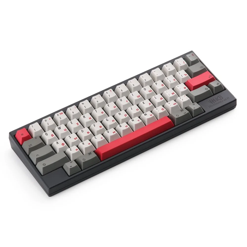Электростатические емкостные EC русские брелки Dye-sub 60 клавиш совместимы с HHKB