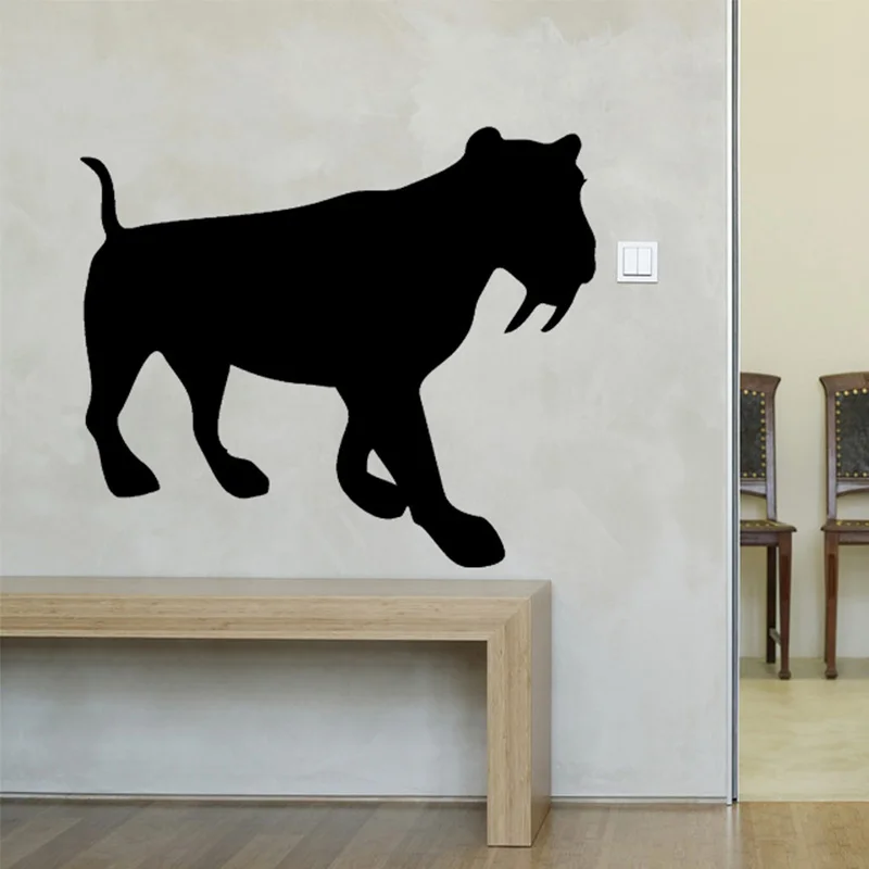 

SABRE TOOTH TIGER SILOHUETTE car window sticker vinyl decal funny JDM For Laptop And all the smooth surface