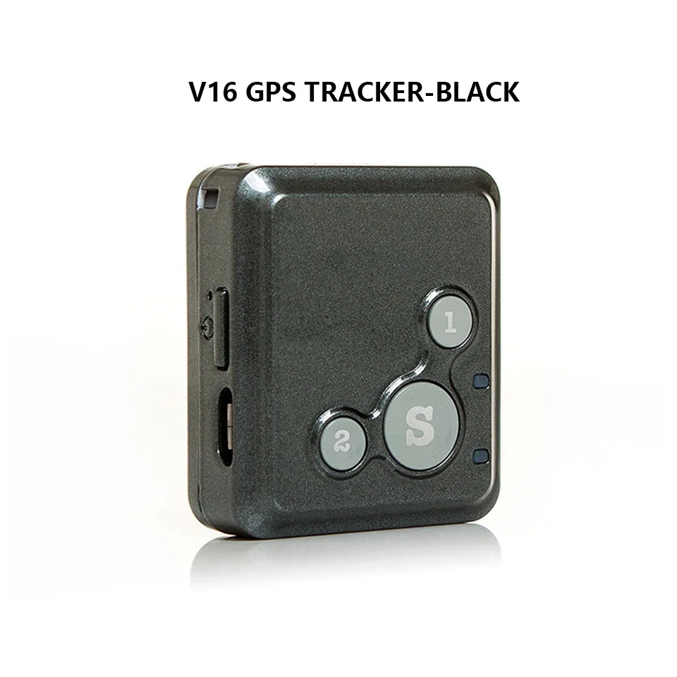 V16 GPS-Black LBS GPRS SMS GSM локатор мини gps трекер для детей пожилых детей SOS мобильный телефон Talker связь Вибрация оповещения SOS - Цвет: V16 GPS-Black