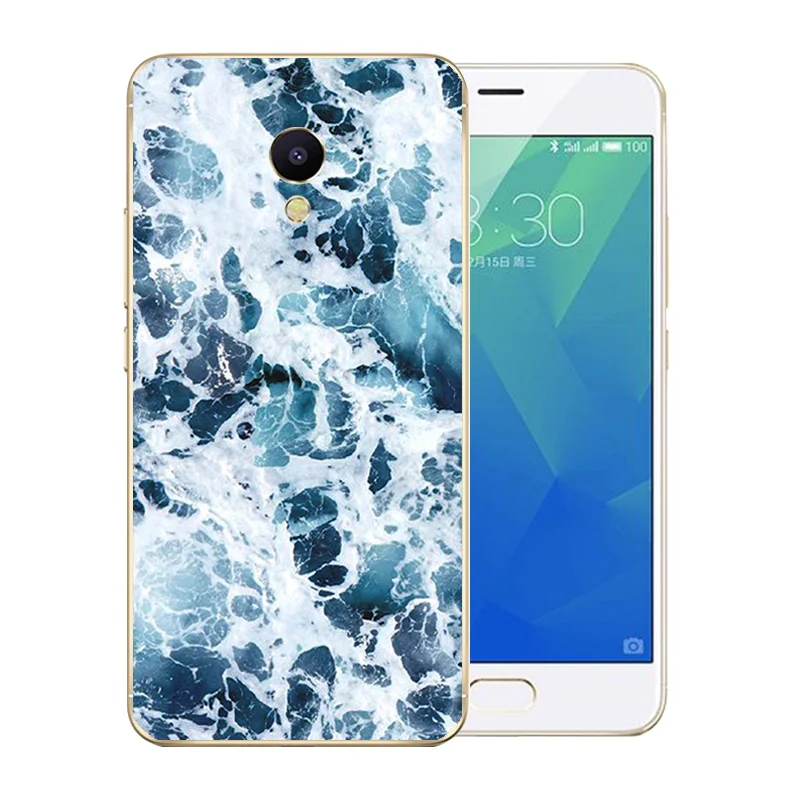 2018 Модный чехол для Meizu M5S Mini силиконовый Meilan m5s 5 2 &quotРоскошный Черный матовый