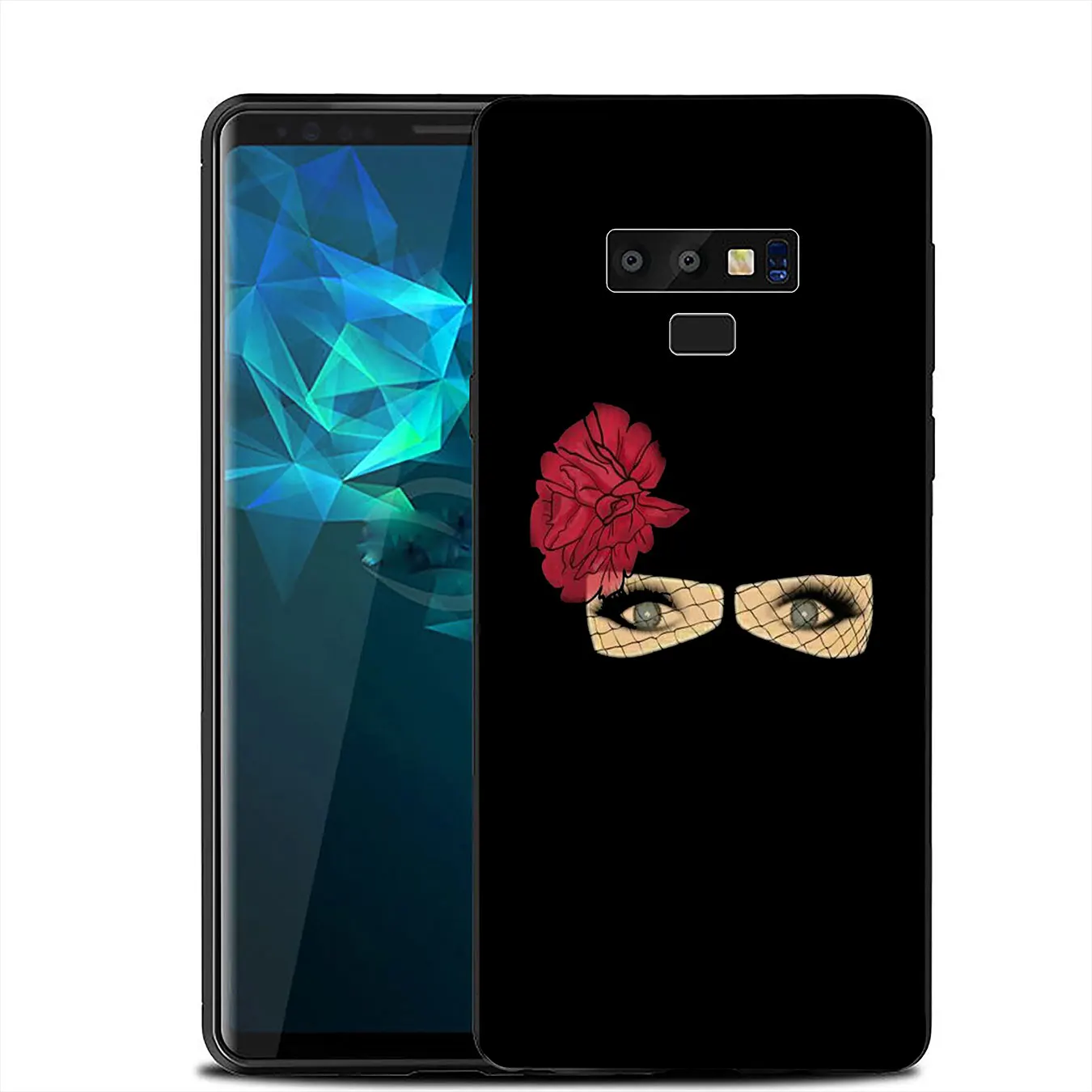 IYICAO Мусульманский Исламский Женский мягкий чехол с глазами для Samsung Galaxy A6 A9 A8 A7 2018