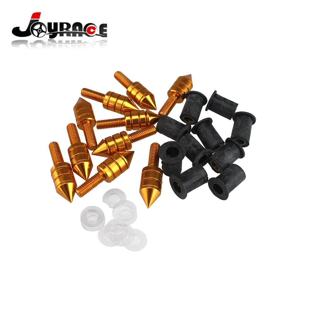 10 шт. M5 мотоциклетные маятниковые Катушки слайдер серебро лобовое стекло шип