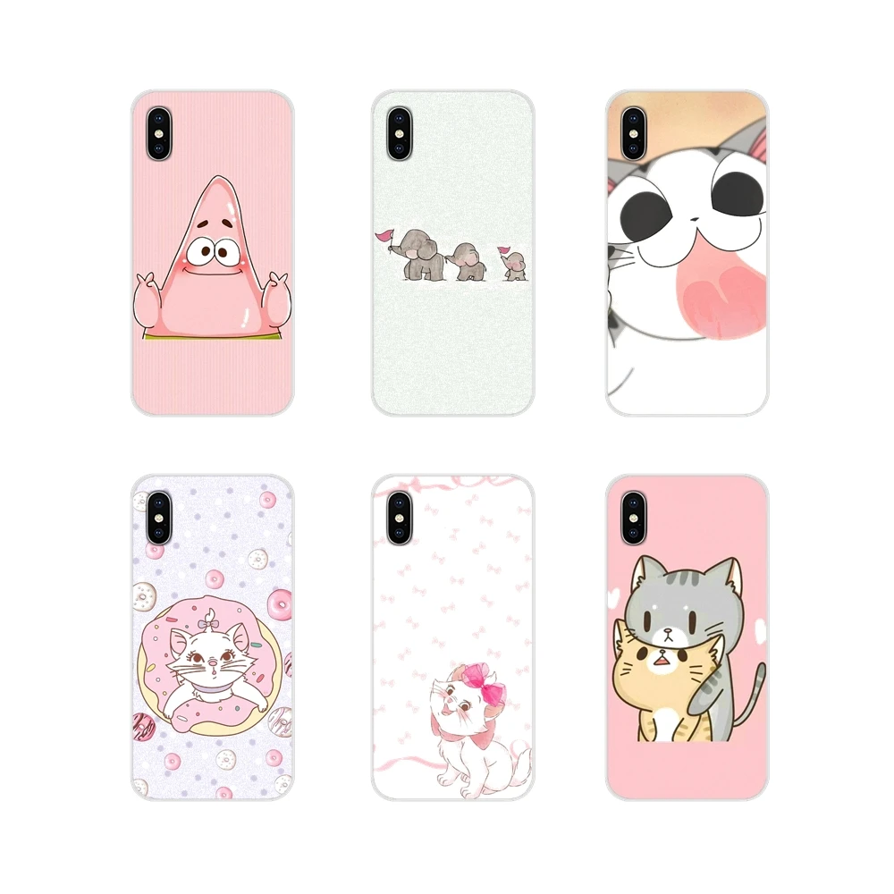 Прозрачный чехол из ТПУ kawaii animal Bambi cat для Xiaomi Mi4 Mi5 Mi5S Mi6 Mi A1 A2 5X 6X 8 9 Lite SE Pro Max Mix 2 3