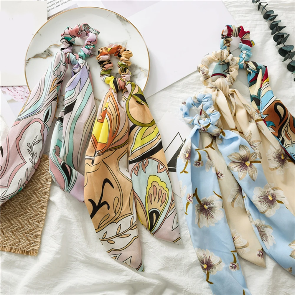 Резинки для волос с принтом Женская резинка эластичная резинки аксессуары