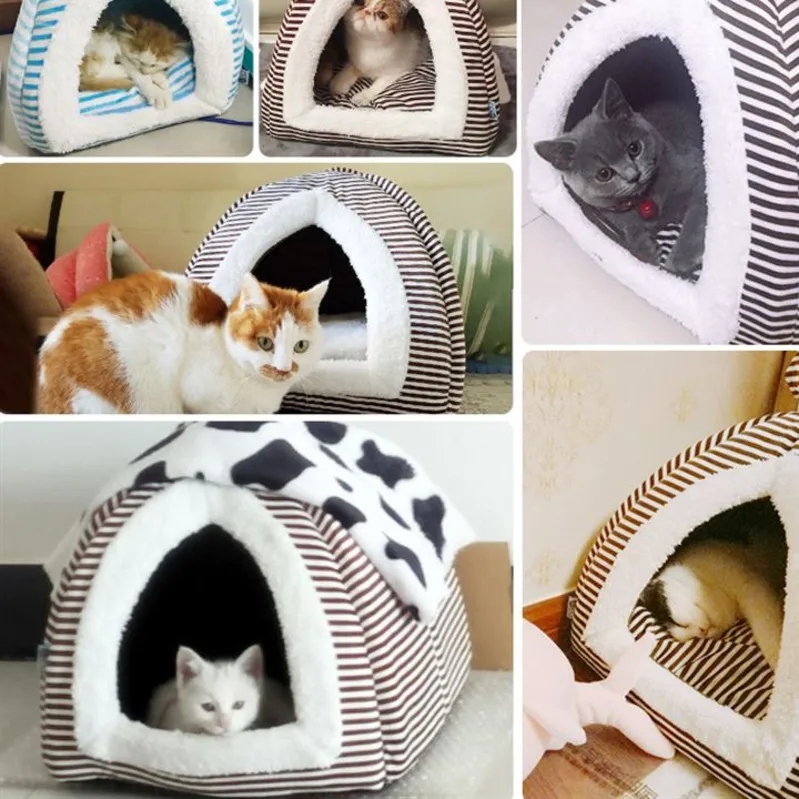 HEYPET кровать для кошки домик для питомца мягкий короткий плюшевый коврик для кошки кровать для собаки для маленьких собак кошки гнездо зимняя теплая спальная кровать коврик для щенка