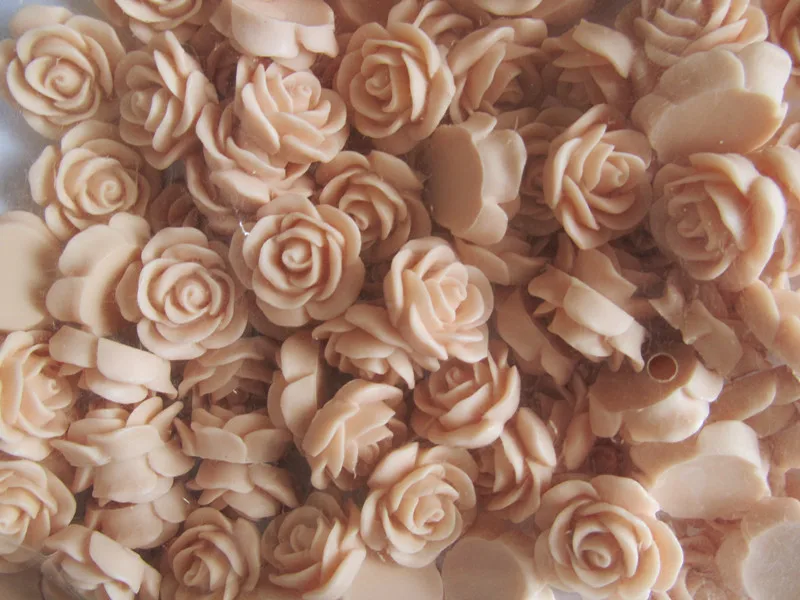 100pcs 18mm rubber pink beautiful rose blank flatback resin cabochon charm findingphone decoration kitdiy accessory jewellery free global shipping